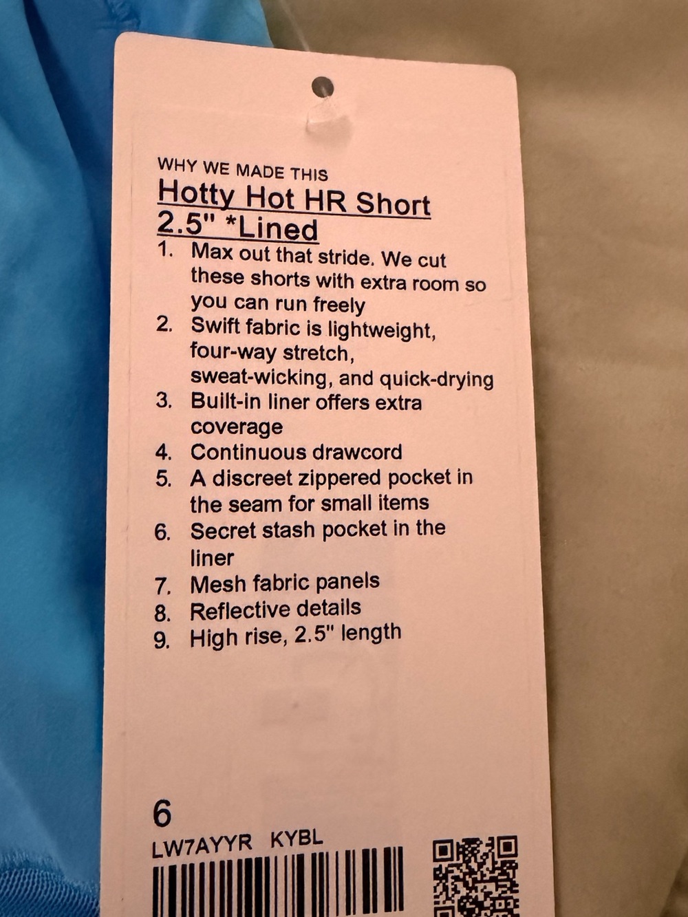 lululemon athletica Hotty Hot HR 2.5" Lined Shorts - Blue